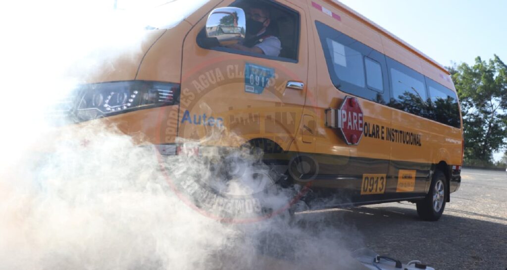 Protocolo de bioseguridad y desinfección de la COVID en transportes Agua Clara